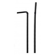 Sedotan Hitam Flexible 6mm